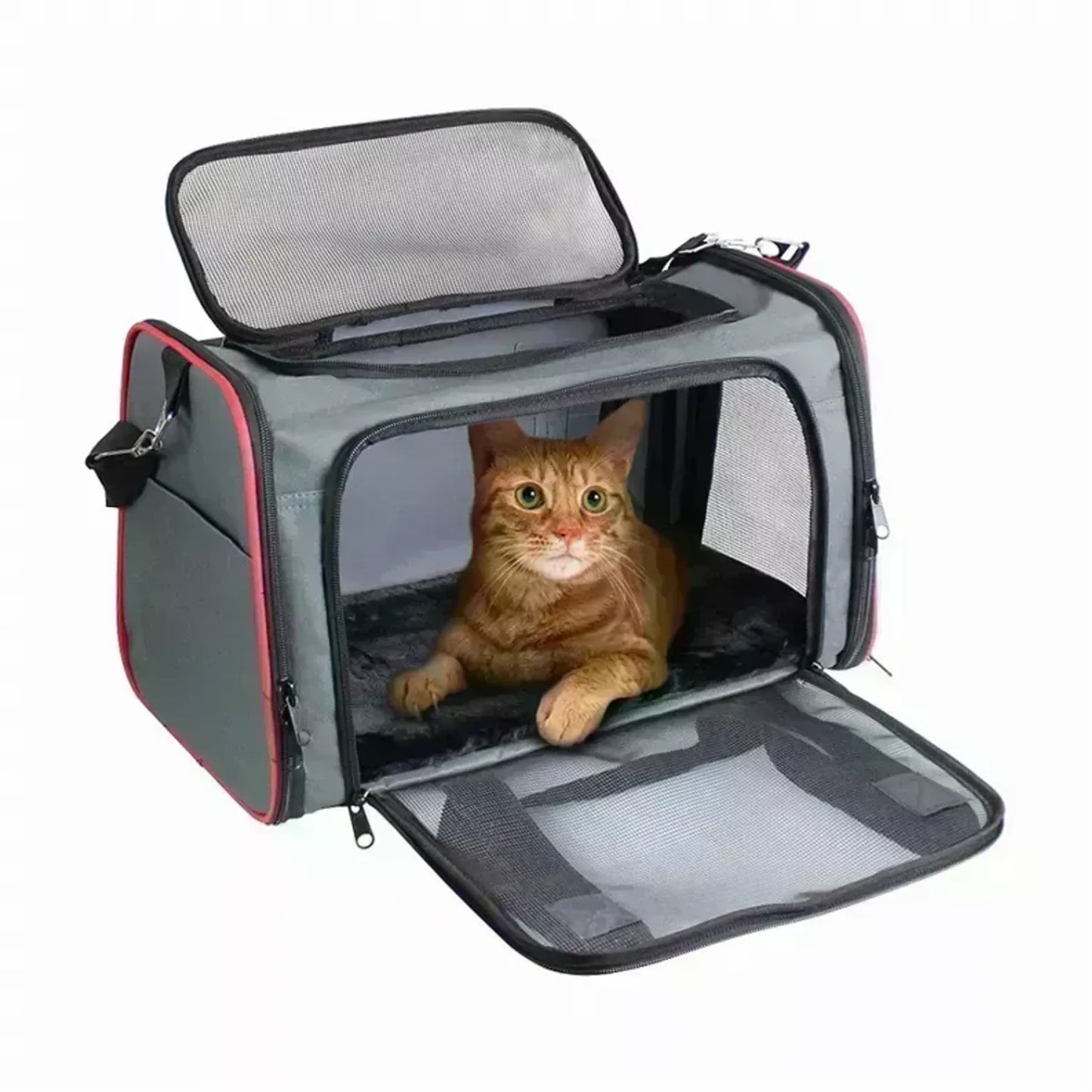 GOOPAWS Soft-Sided Kennel Pet Carrier for Small Dogs, Cats, Puppy, Airline Approved Cat Carriers Dog Carrier Collapsible, Travel Handbag & Car Seat