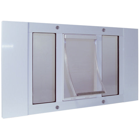 Ideal Pet Products Designer Series Plastic Pet Door with Telescoping Frame, Medium, 7" x 11.25" Flap Size