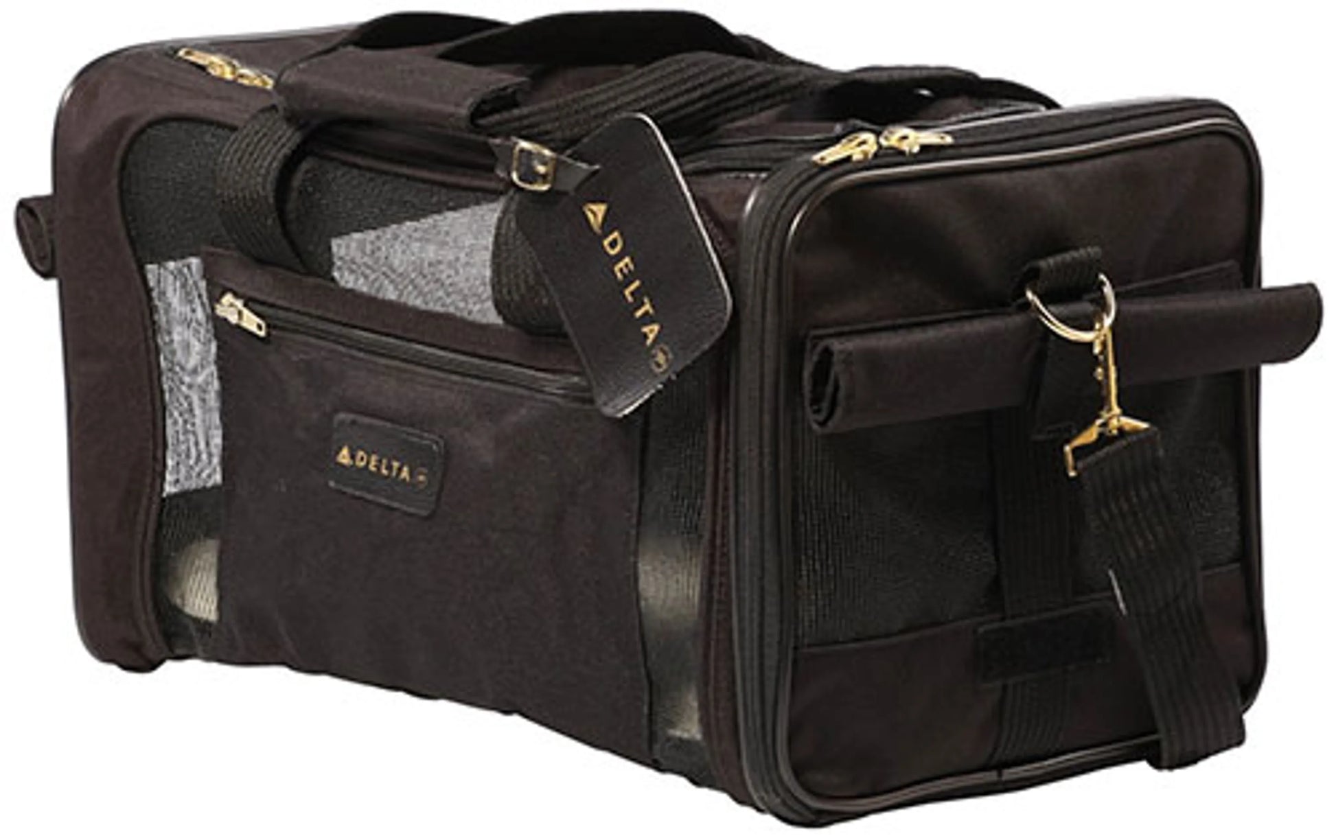 SHERPA Delta Deluxe Carrier, an airline-approved soft-sided pet carrier designed for comfort and security during travel