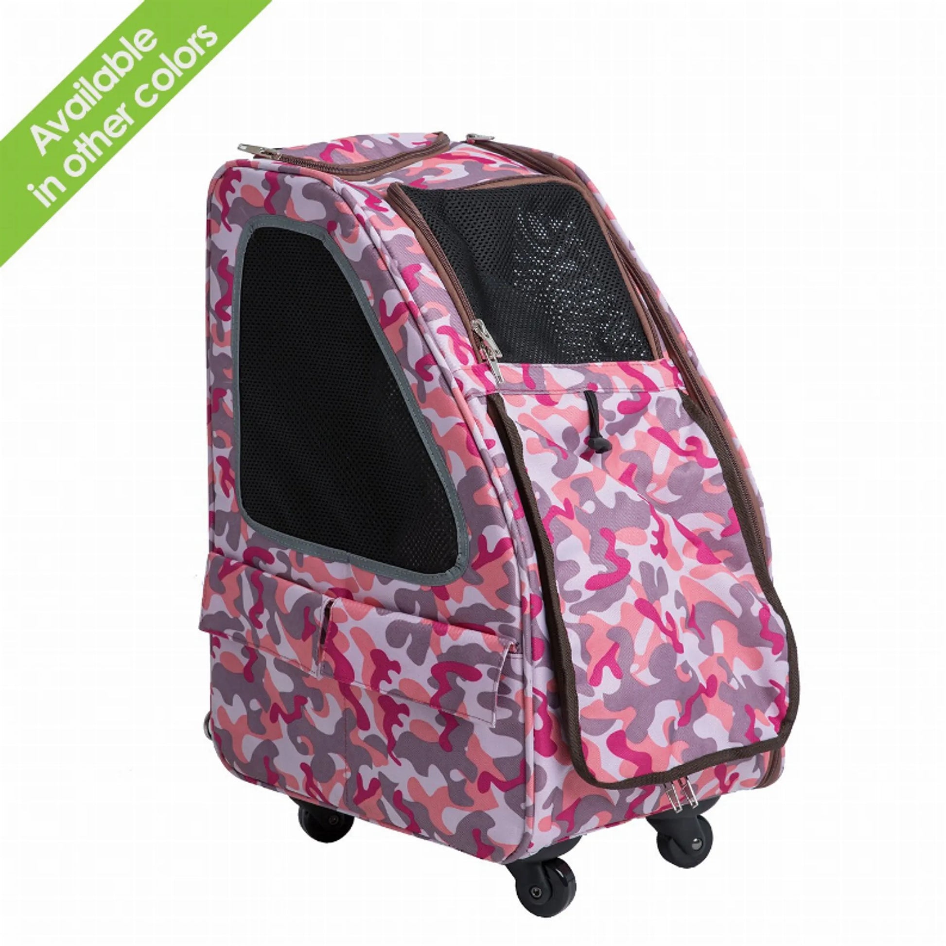 5-in-1 Pet Carrier, a versatile and multifunctional carrier for pets that can be used as a backpack, tote, car seat, and more for easy transport - pink