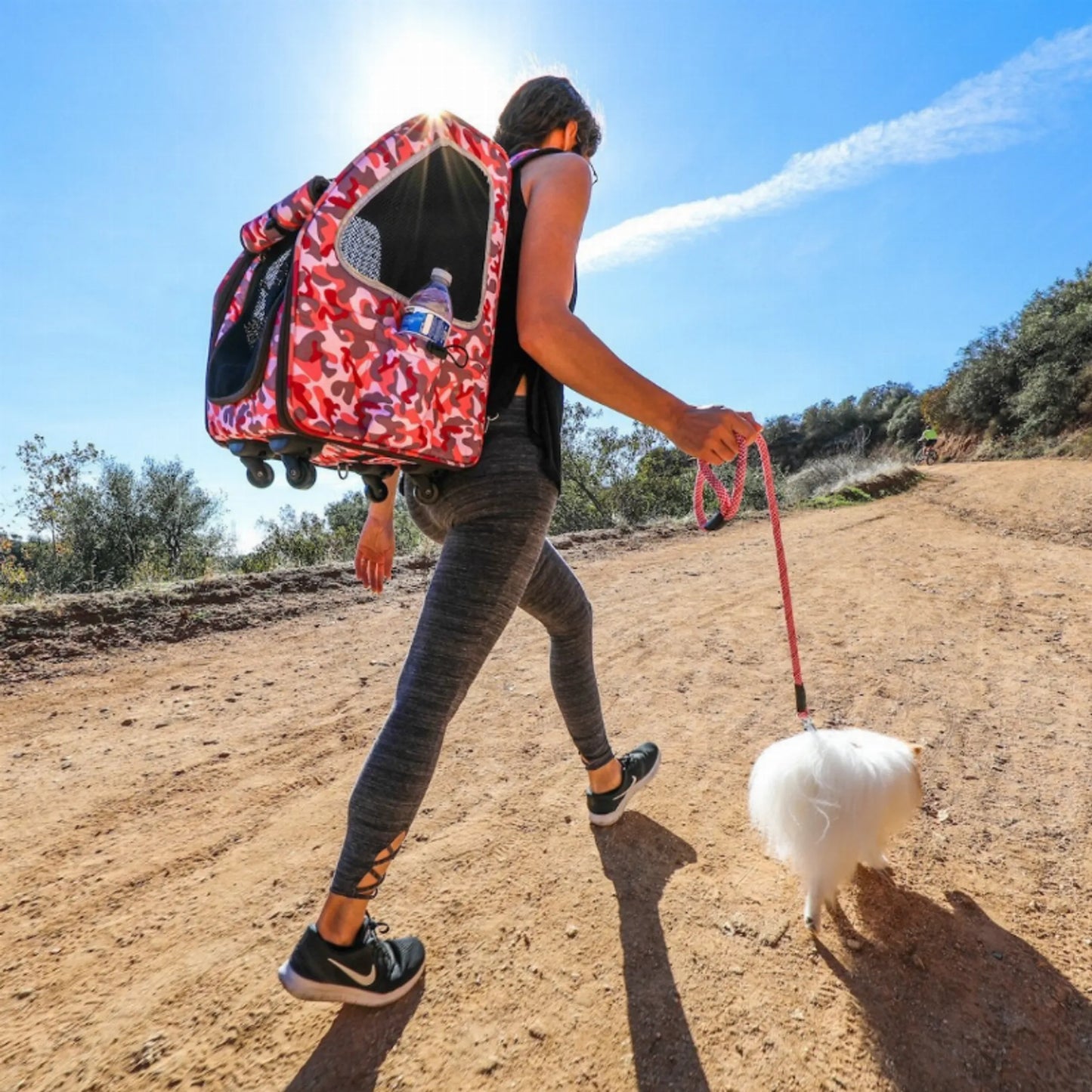 5-in-1 Pet Carrier, a versatile and multifunctional carrier for pets that can be used as a backpack, tote, car seat, and more for easy transport