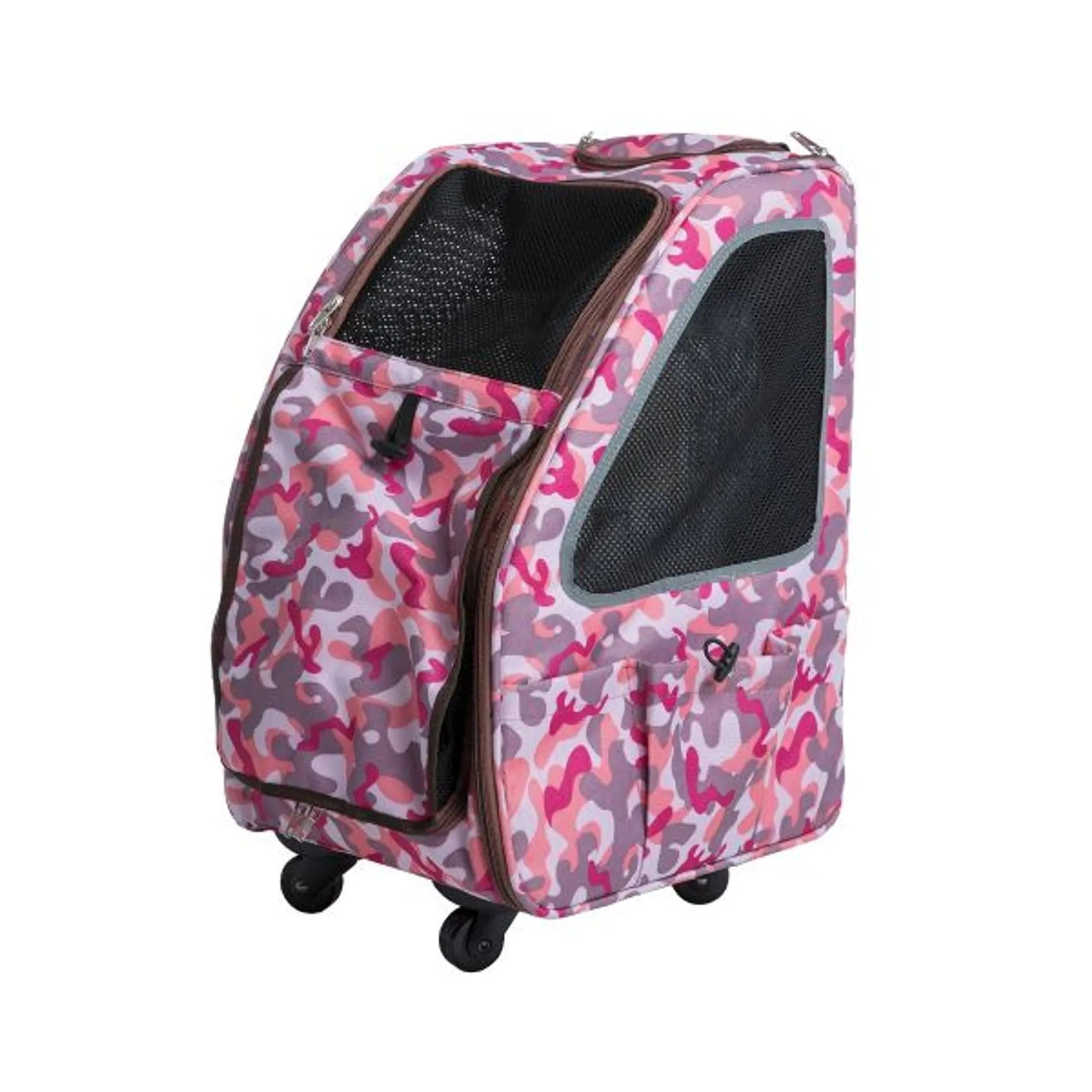 5-in-1 Pet Carrier, a versatile and multifunctional carrier for pets that can be used as a backpack, tote, car seat, and more for easy transport - pink