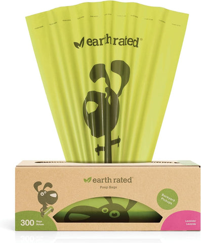 Earth Rated Dog Poop Bags - Leak-Proof and Extra-Thick Pet Waste Bags for Big and Small Dogs - Refill Rolls - Lavender Scented