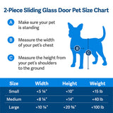 PetSafe Sliding Glass Cat and Dog Door Insert - Great for Rentals and Apartments - Small Pets -No Cutting DIY Installation