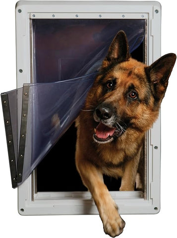 Ideal Pet Products Designer Series Ruff-Weather Pet Door with Telescoping Frame, Super Large 15" x 23.5" Flap Size