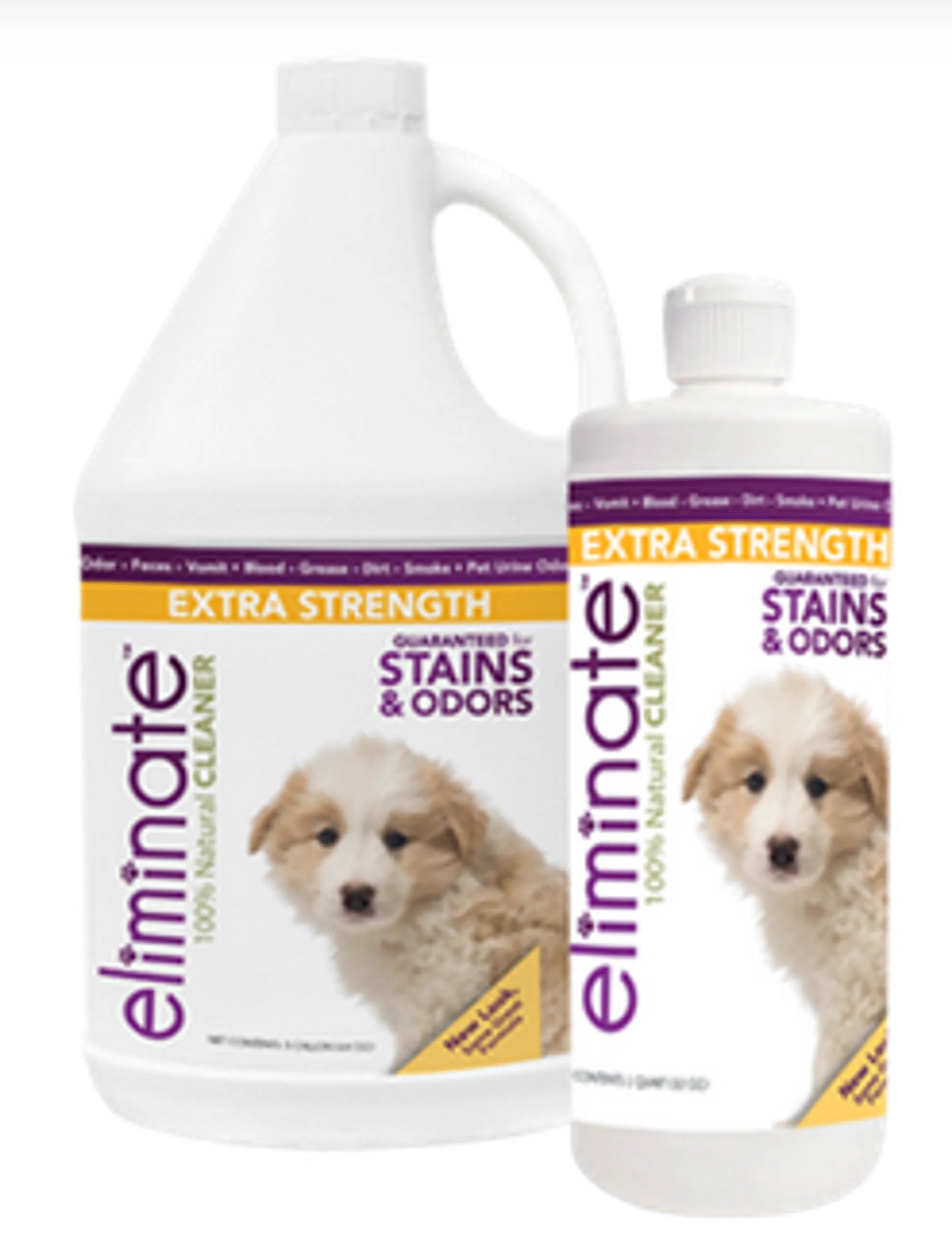 Eliminate Stain & Odor Cleaner, a powerful solution for removing pet stains and odors