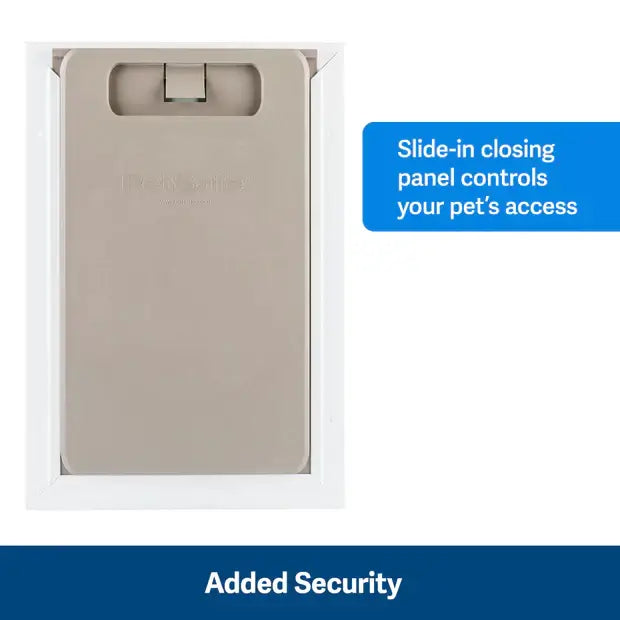  Freedom Aluminum Pet Door Large - Spacious and secure, providing large pets the freedom to come and go as they please