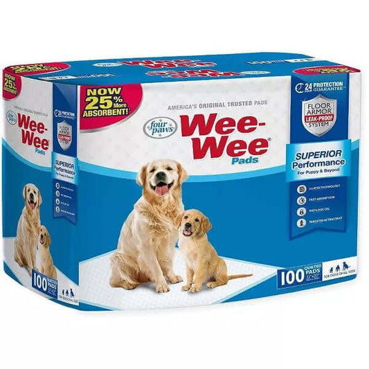 100 pack pee pads