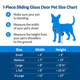 Petsafe Sliding Glass Pet Door 1 piece Medium