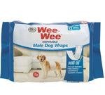 Four Paws Wee-Wee Disposable Male Wraps, Med/Lrg, 12 Count