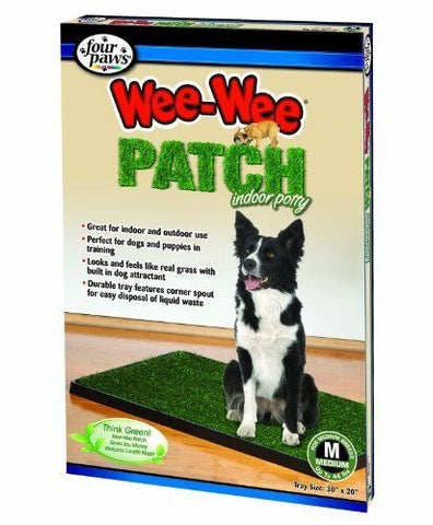 Four Paws Wee-Wee Patch Medium Indoor Potty Dog Housebreaking Tray, 20" by 30"