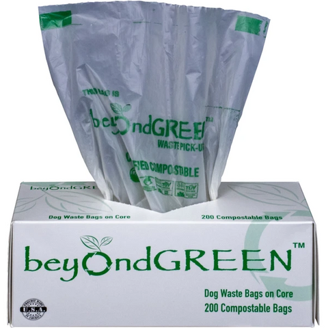 beyondGREEN Dog Waste Bags - Poop Bag on Roll with Core - Park Dispenser Refills - Sustainable Bags