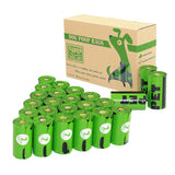 Biodegradable Dog Poop Bags Earth-Friendly 360/720 Counts 24/48 Rolls 15 Micron Green Cat Waste Bags Garbage Bag - Mojopetsupplies.com