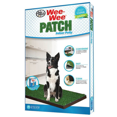 Four Paws Wee-Wee Patch Indoor Potty Medium Grass 30″ x 20″ x 1″ – 100203054 - Mojopetsupplies.com