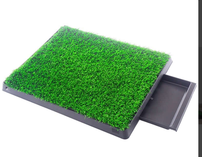 3 Piece Dog Potty Grass with Draining Tray Medium