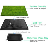 Dog Synthetic Grass 3 Layer Potty for Dogs Indoor/Outdoor Medium