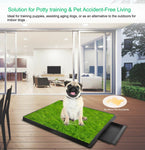 Dog Synthetic Grass 3 Layer Potty for Dogs Indoor/Outdoor Medium