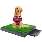 Indoor/ Outdoor Dog Grass Potty with draining tray PT0167 - Mojopetsupplies.com
