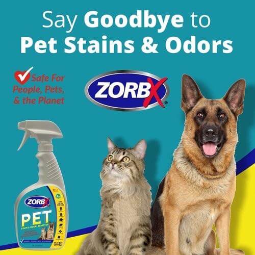 Zorbx Pet Odor Eliminator Spray - Mojopetsupplies.com